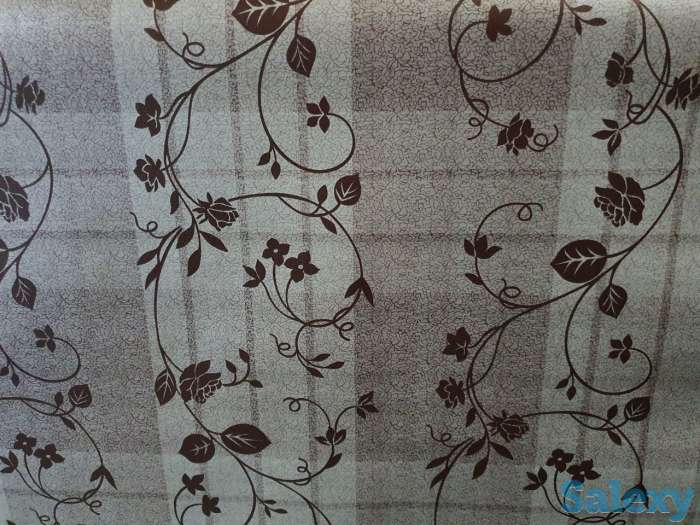 Клеенка скатерть с листочками, производство Турция, фотография 2