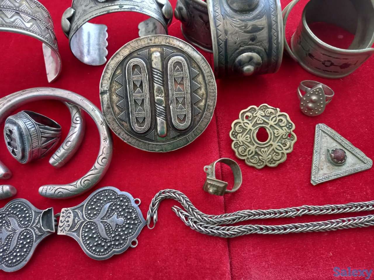 продам антикварные национальные украшения. серебро., фотография 3