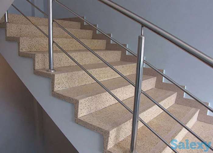 Ступени из искусственного камня, кварцевого агломерата, фотография 2