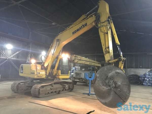 Пила для резки камня на экскаватор, фотография 1