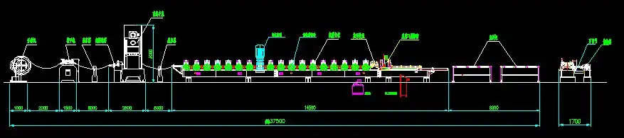 Линия для производства профиля опалубли, фотография 1