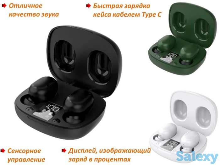 Продам беспроводные Bluetooth наушники с зарядным боксом, Yison TWS-T4, фотография 1