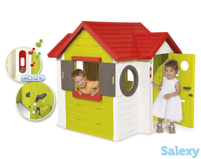 Детский игровой домик с замком и со звонком Smoby, фотография 2