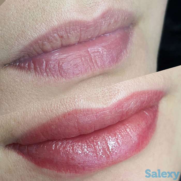 Перманентный макияж. Брови губы и веки. Мини тату и надписи, фотография 1