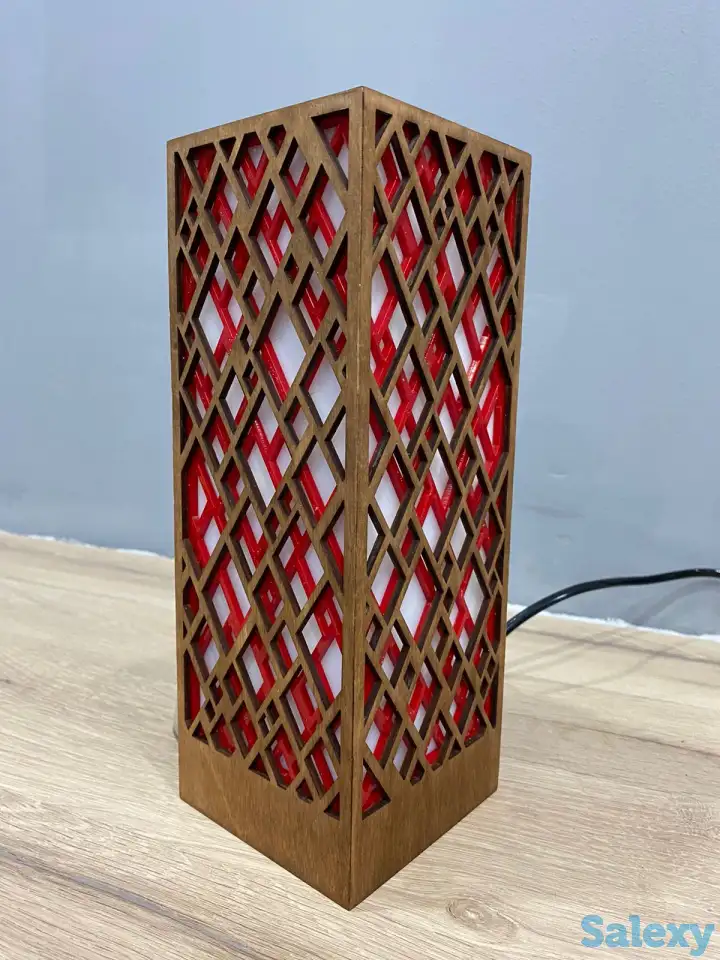 Красный Интерьерный светильник - ночник, фотография 8