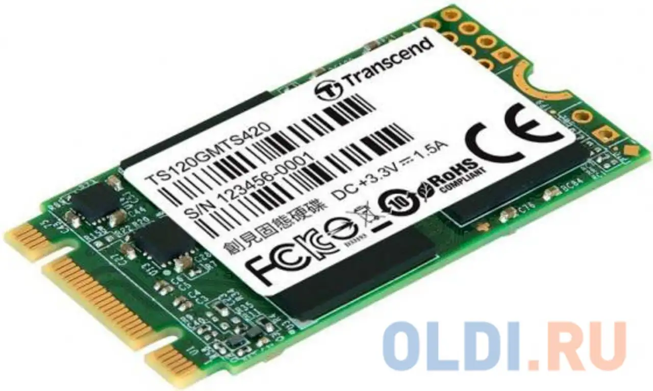 Ssd накопитель transcend mts420 120 gb sata-iii, фотография 1