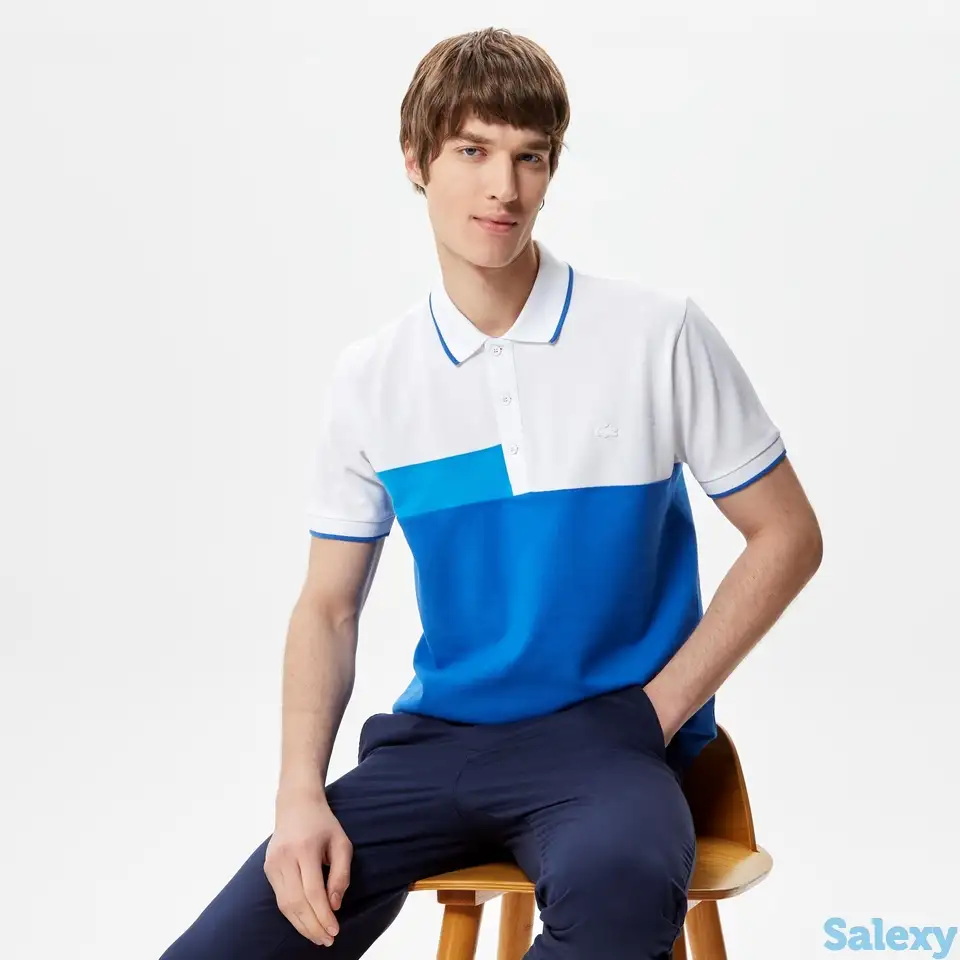 Мужское поло lacoste mavi relax fit fit, фотография 1