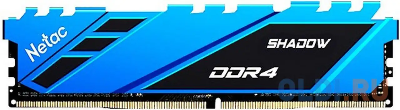 Оперативная память для компьютера netac shadow dimm 16gb ddr4 3200 mhz, фотография 1