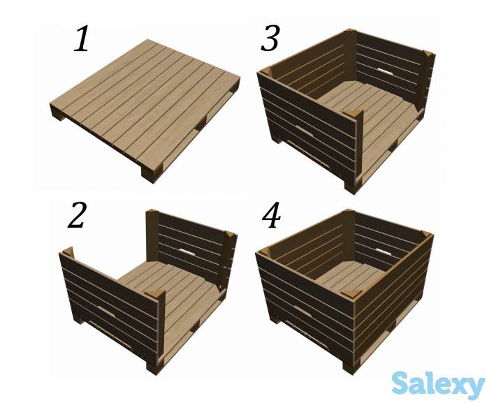 Контейнер яблочный 1200*1000*760 «Люкс», фотография 1