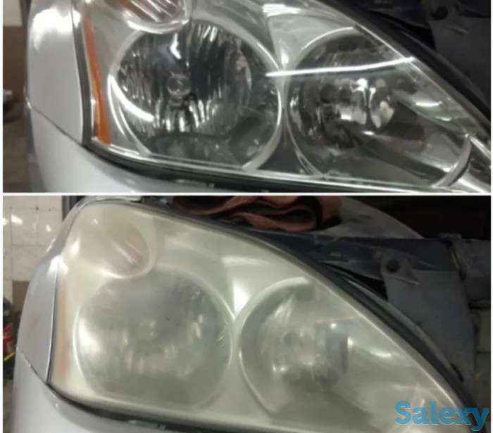 Перетяжка потолков, перетяжка торпеды,обесшумка салона,полировка автомобиля, реставрация передней задней оптики, фотография 5