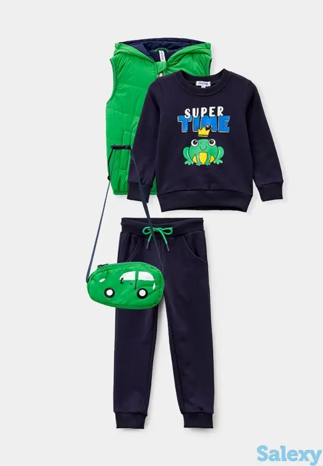 Костюм спортивный, жилет утепленный и сумка playtoday, фотография 1