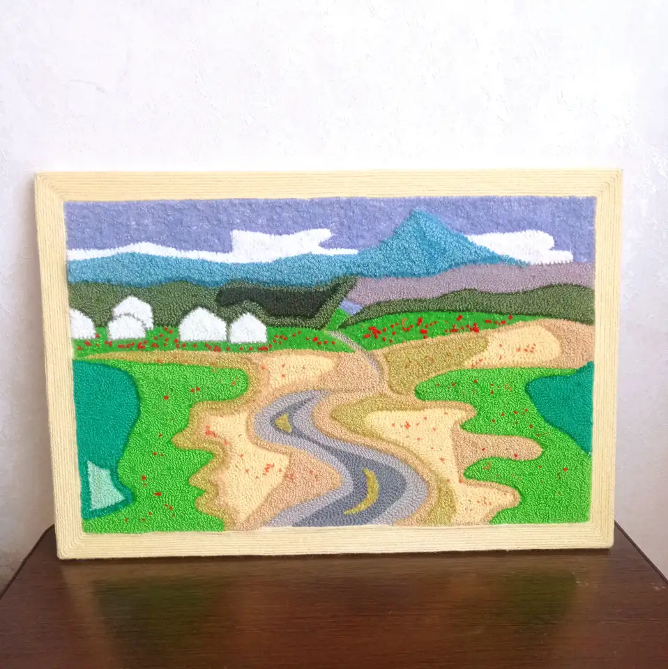 Панно, ручная работа, ковровая вышивка, фотография 7