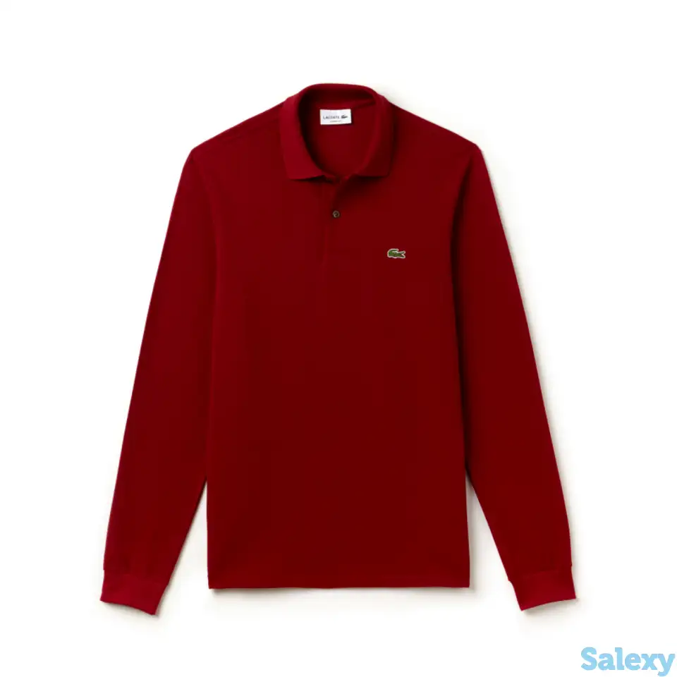 Мужское поло lacoste l.12.21 classic fit с длинным рукавом, фотография 1