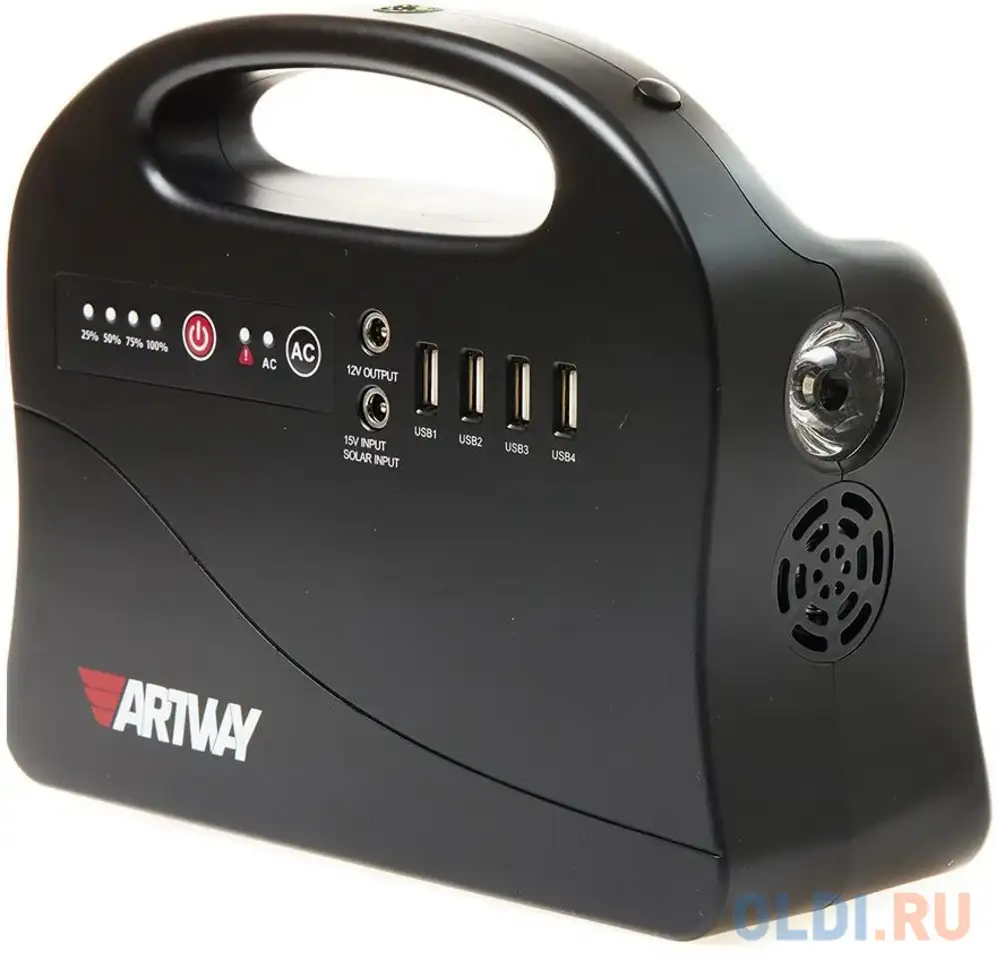 Внешний аккумулятор power bank 39600 мач artway ea-146is черный, фотография 1