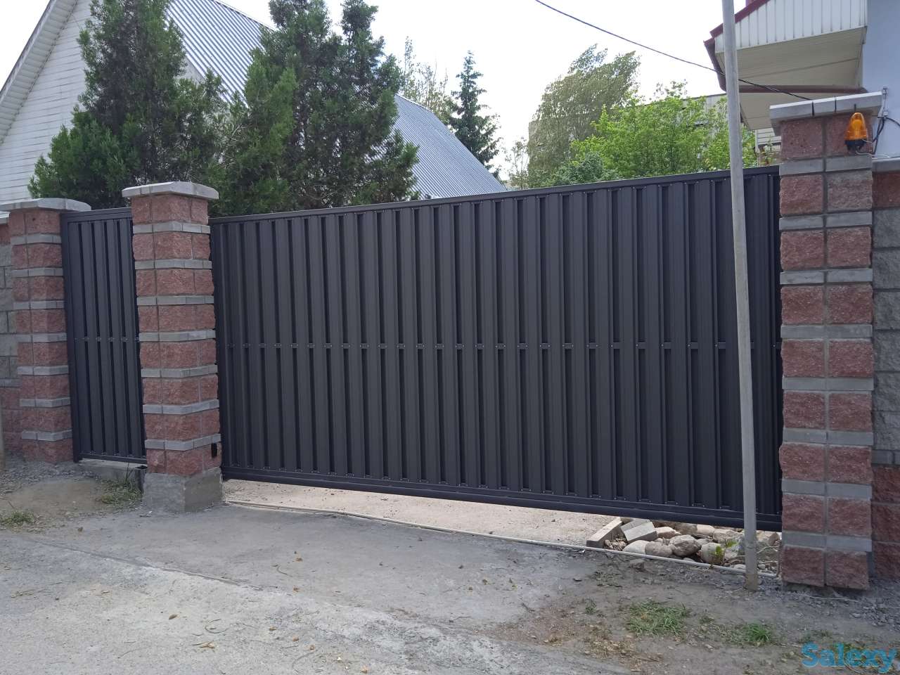 Откатные ворота, автоматика, фотография 5