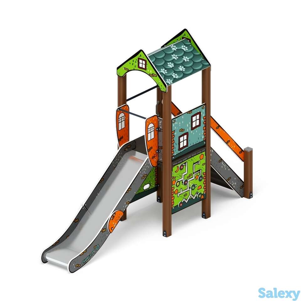 Детский игровой комплекс «играйте с нами (город)» дик 2.01.1.01-11 h=1200, фотография 1