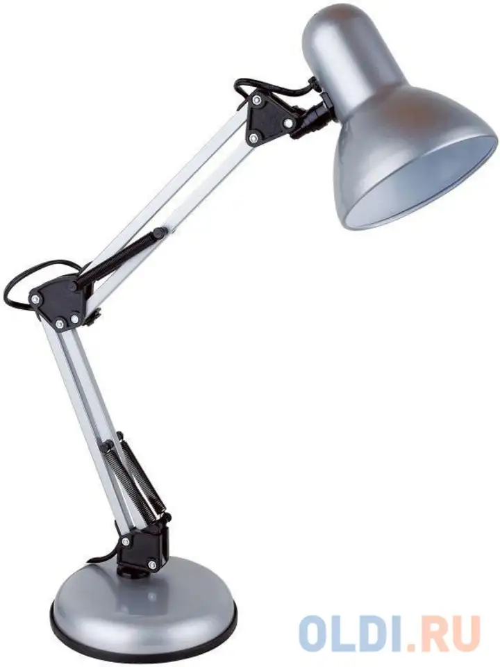 Светильник настольный lucia юниор (465-s) на подставке e27 серебристый, фотография 1