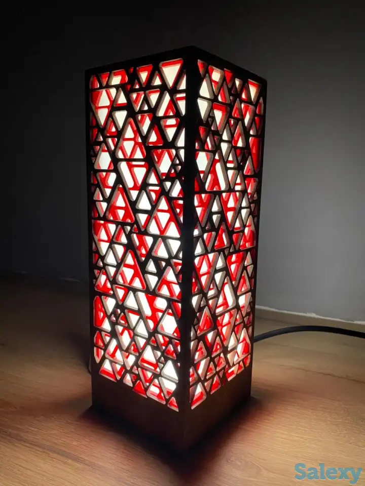 Красный Интерьерный светильник - ночник, фотография 2