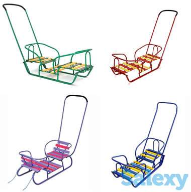 Санки для двойни Красный НИКА, фотография 1