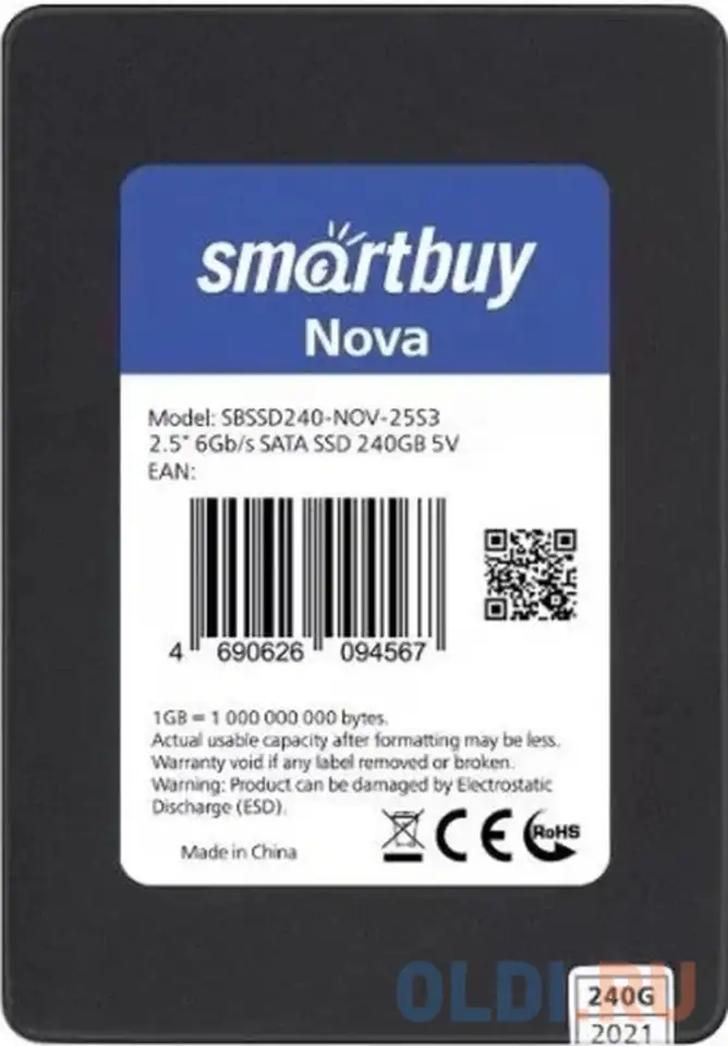 Smartbuy ssd 240gb nova sbssd240-nov-25s3 {sata3.0, 7mm}, фотография 1