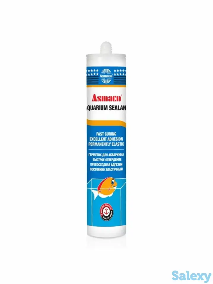 Asmaco Аквариумный силиконовый герметик, фотография 1