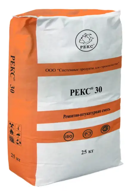 30 - ремонтно-штукатурная смесь с повышенной атмосферостойкостью и водостойкостью, фотография 1