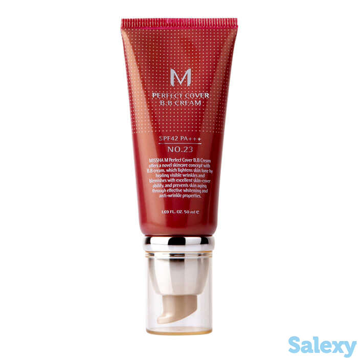 Вв крем missha m perfect cover bb cream (50 мл), цвет #31 golden beige | золото-бежевый, фотография 1