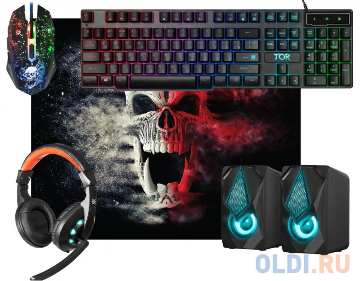 Новинка. игровой набор tor mhp-127 мышь+клав.+гарн.+ков.+колонка, фотография 1