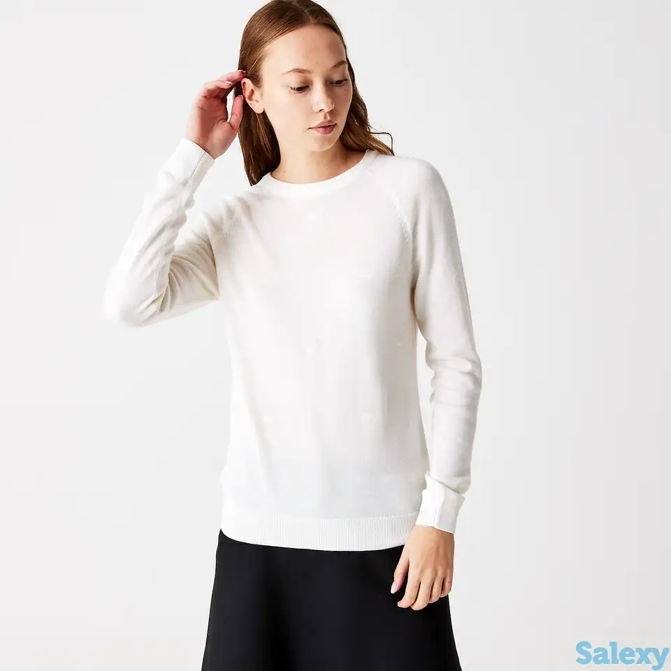 Женский свитер lacoste с круглым вырезом, фотография 1