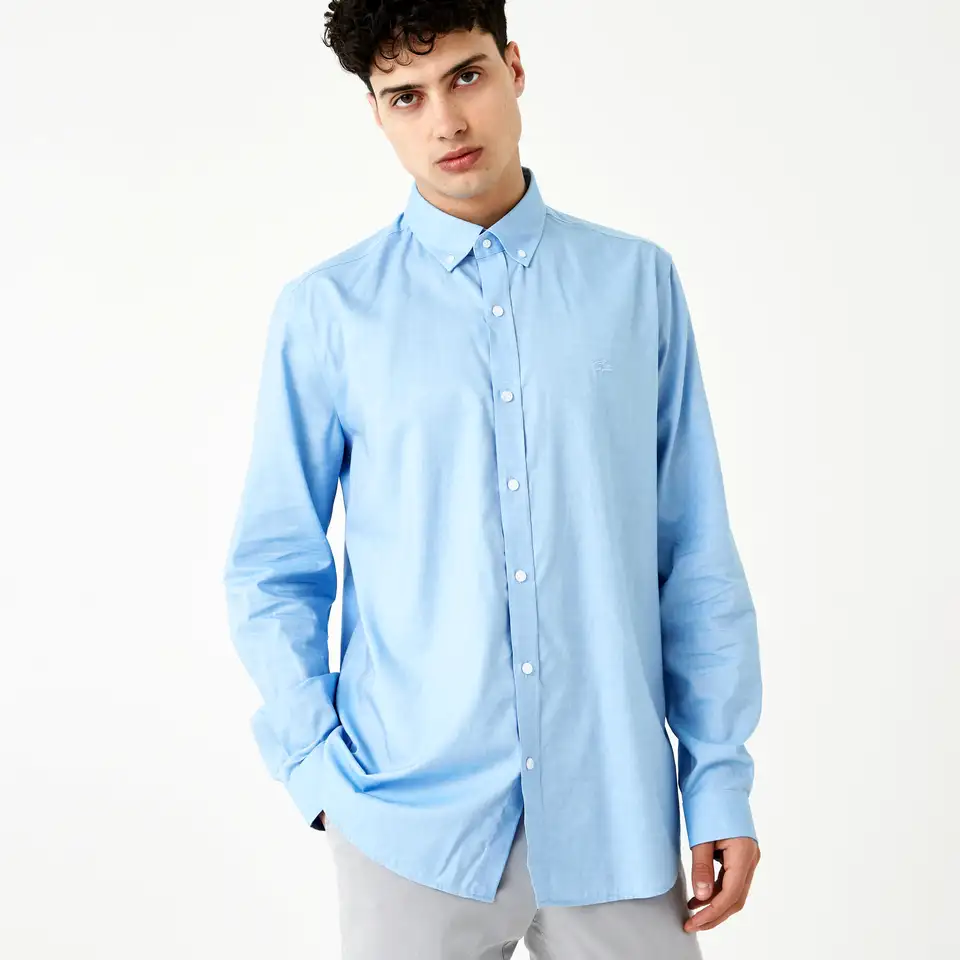 Мужская рубашка lacoste slim fit, фотография 1