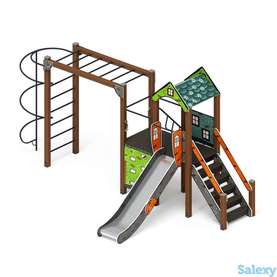 Детский игровой комплекс «играйте с нами (город)» дик 2.01.1.08-01 h=1200, фотография 1