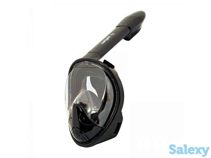 Маска подводная полнолицевая sargan планета черная/черная, фотография 1