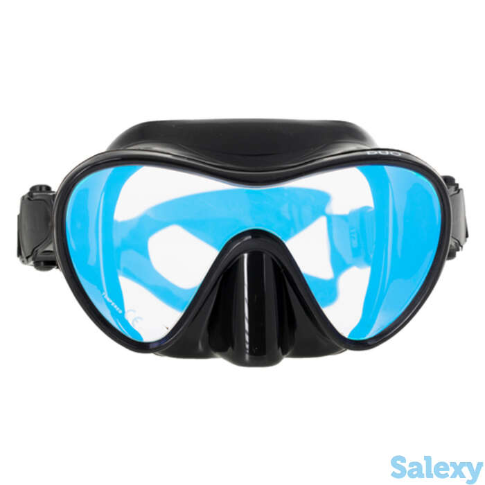 Маска подводная marlin frameless duo (черный силикон)  просветленные линзы black, фотография 1