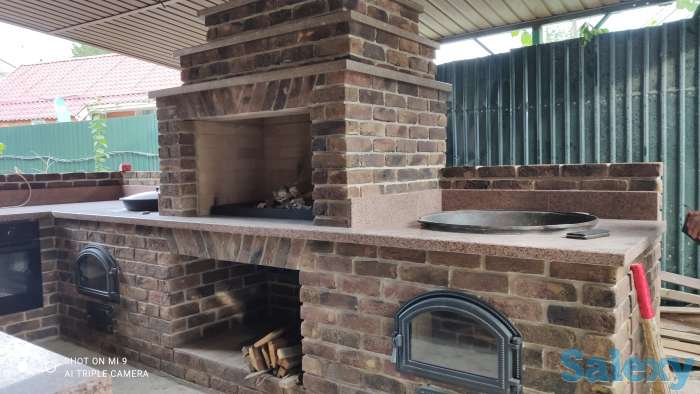 Барбекю, камины, комплексные печи, казан, мангал, коктал., фотография 1