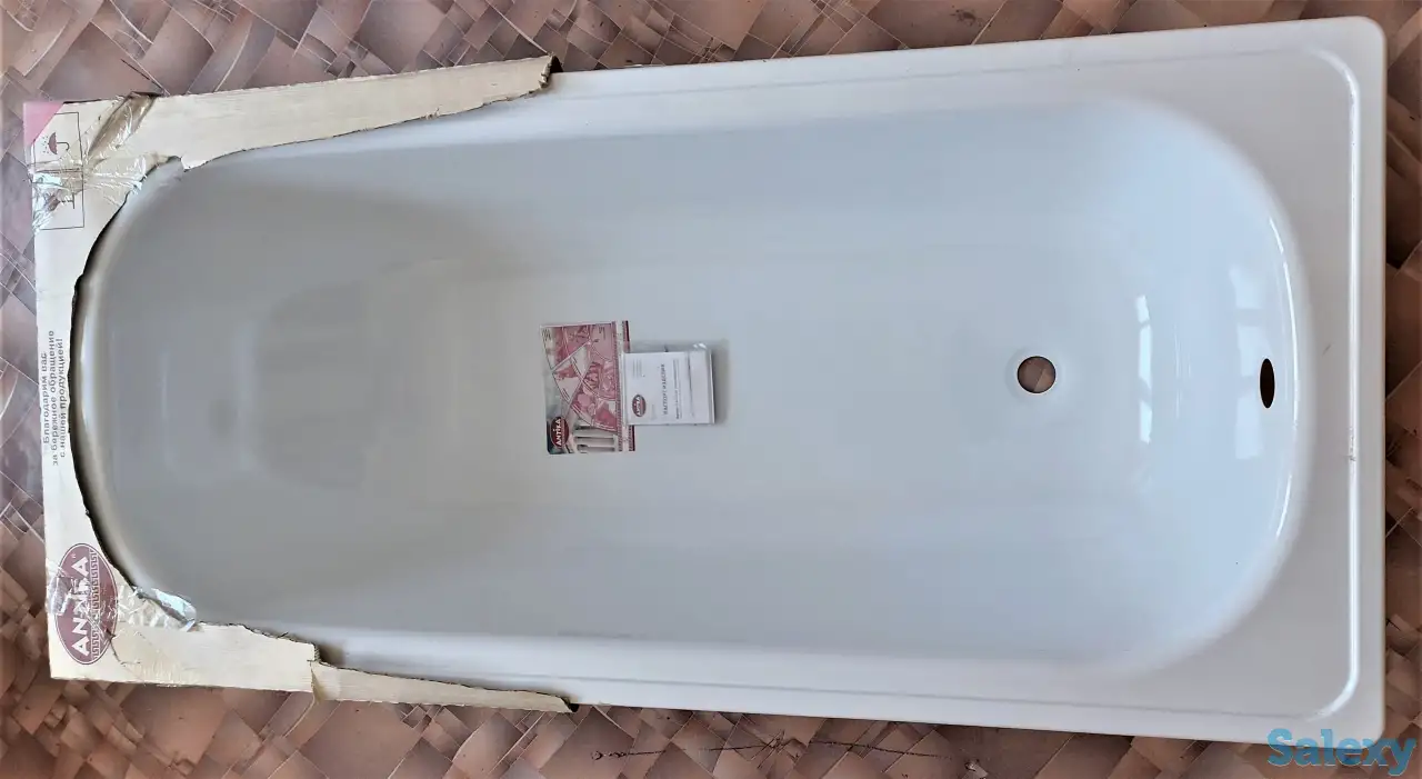 Продаётся ванна металлическая, новая в комплекте., фотография 1
