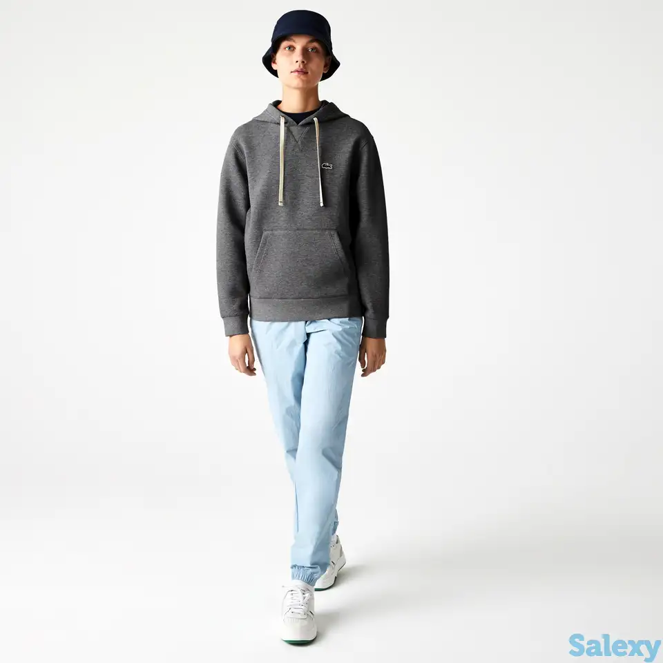 Женская худи lacoste loose fit с удобным карманом-кенгуру, фотография 1