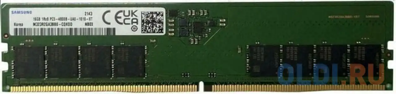 Samsung ddr5 dimm 32gb unb 4800 1rx8, 1.1v, фотография 1