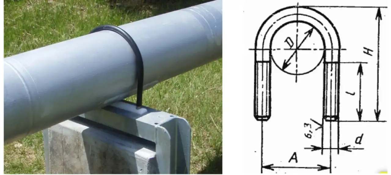 Болты U-образные хомуты под изготовление, фотография 6