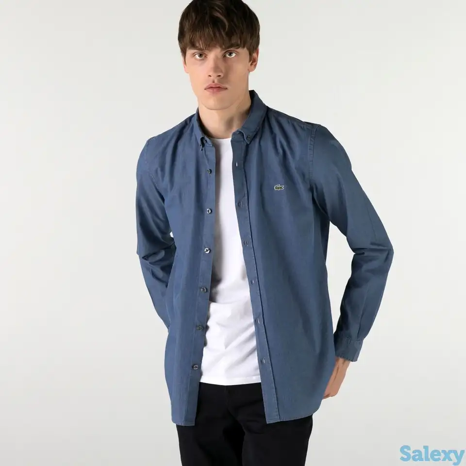 Мужская рубашка lacoste slim fit, фотография 1