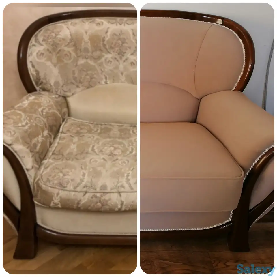 Перетяжка мягкой мебели в Астане, фотография 1