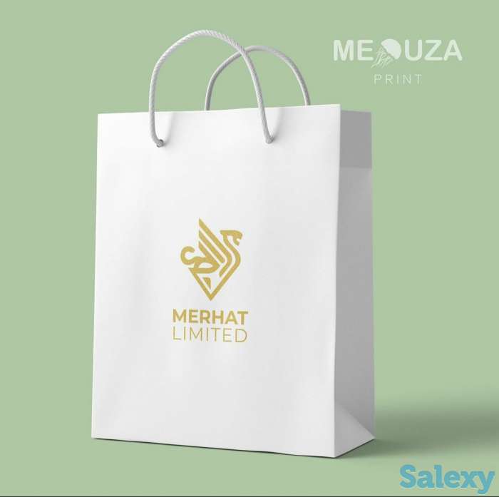 Пакеты с нанесением ваших брендовых надписей и логотипов., фотография 1