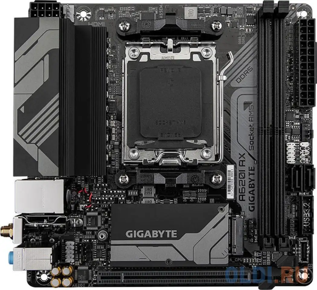 A620i ax, socket am5, amd a620, 2xddr5-5200, hdmi+dp, 1xpci-ex16, 2xsata3(raid 0,1),, фотография 1