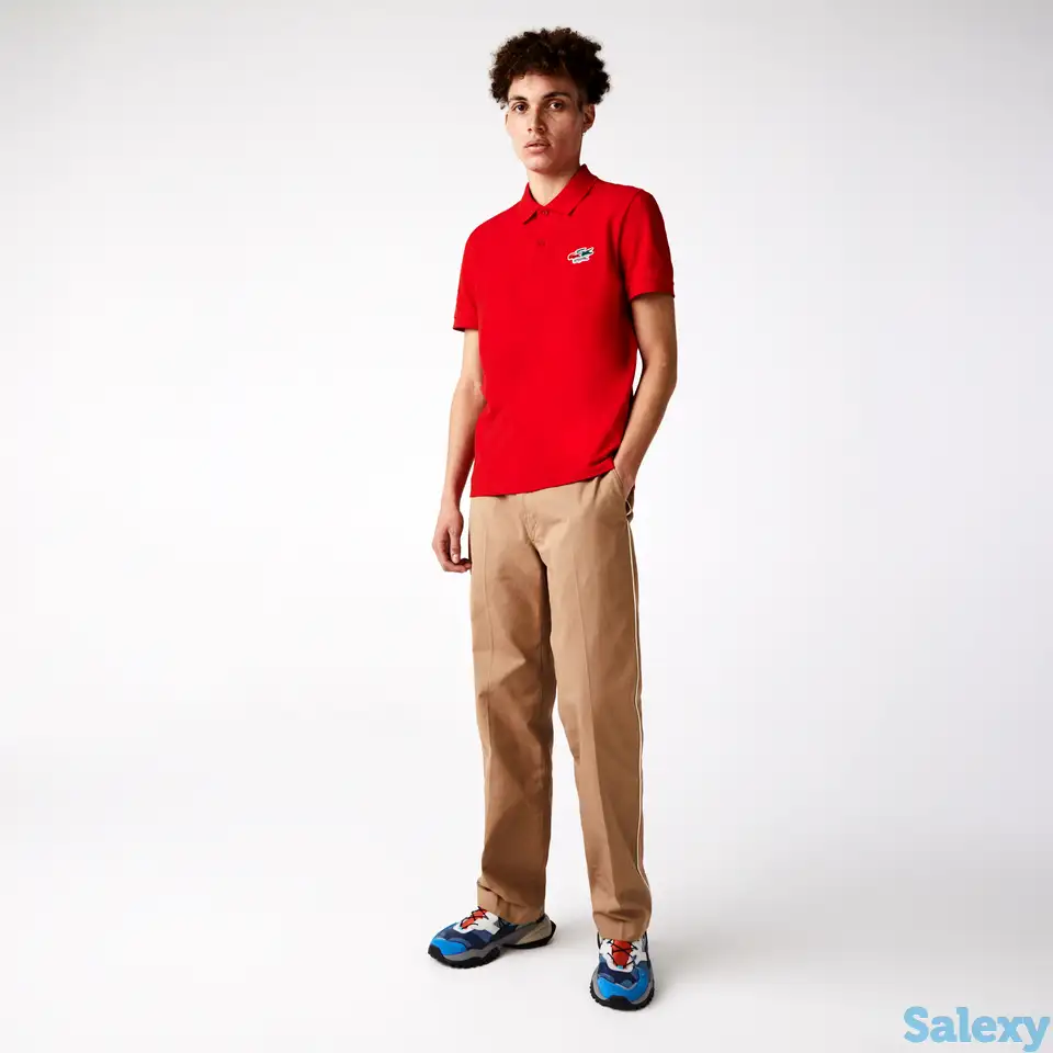 Мужское поло lacoste regular fit из органического хлопка, фотография 1