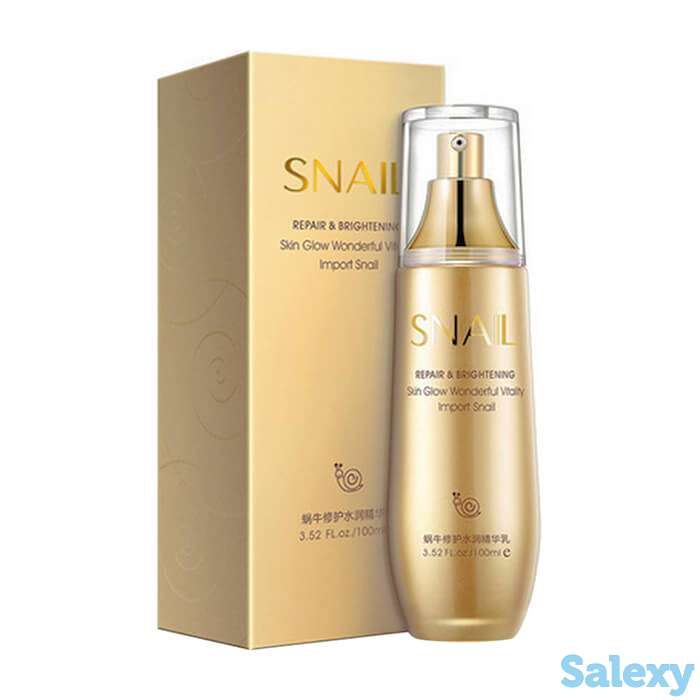 Лосьон для лица bioaqua snail repair & brightening skin liquid essence, фотография 2