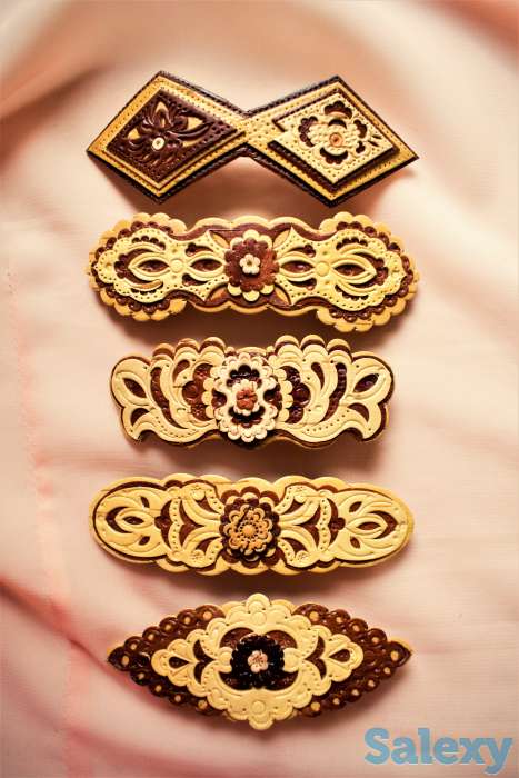 Заколки для волос из бересты, фотография 4