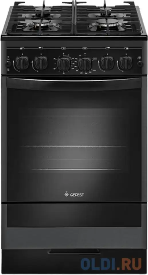 Газовая плита gefest 5500-02 0115 черный, фотография 1