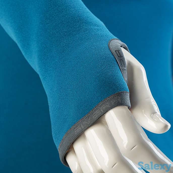 Термобелье майка сивера сноуи вп(м) с воротником и полуперчаткой мужская черная, фотография 4