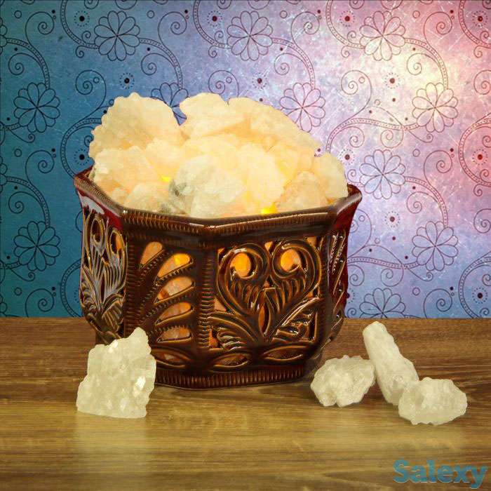 Соляная (солевая) лампа, соляной светильник, подарок девушке, ребенку, фотография 5