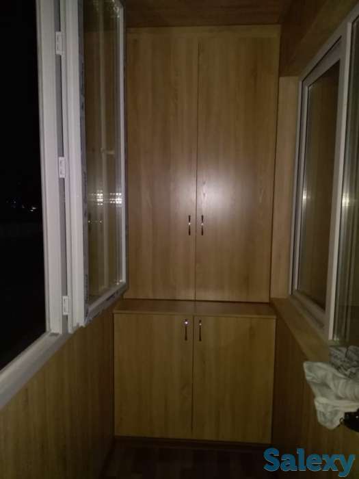 Балконы в Талгаре:утепление, обшивка сайдингом, отделка Мдф декор., фотография 3