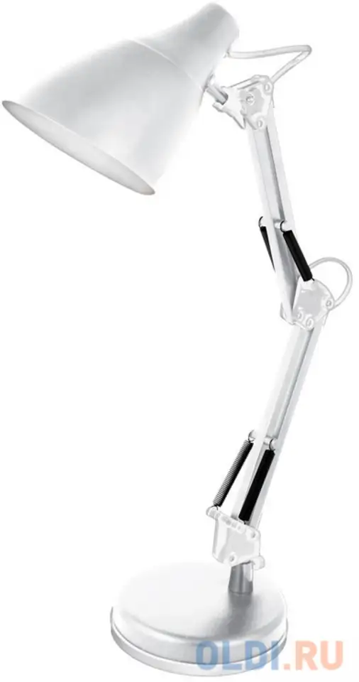 Camelion kd-331  c01 белый (светильник настольный, 230v, 40w, e27), фотография 1